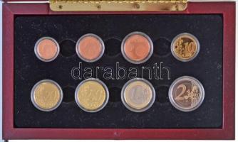 Belgium 2001. 1c-2E (8xklf) forgalmi szett fa díszdobozban, sorszámozott tanúsítvánnyal T:PP
Belgiu...