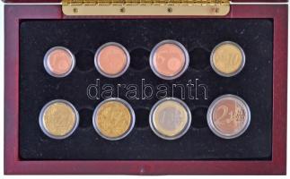 Belgium 1999. 1c-2E (8xklf) forgalmi szett fa díszdobozban, sorszámozott tanúsítvánnyal T:PP
Belgiu...