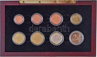 Belgium 2000. 1c-2E (8xklf) forgalmi szett fa díszdobozban, sorszámozott tanúsítvánnyal T:PP fo.
Be...