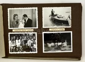 cca 1935-1943 Régi fotóalbum, sok városképpel (nagvárad, Marosvásárhely, Sepsiszentgyörgy, Szeged, B...