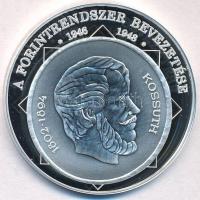 DN A magyar nemzet pénzérméi - A forint rendszer bevezetése 1946-1948 Ag emlékérem tanúsítvánnyal (10,36g/0.999/35mm) T:PP