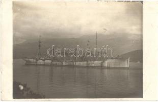 SMS Pola osztrák-magyar szénszállítóhajó / K.u.K. Kriegsmarine Kohlendampfer SMS Pola / Austro-Hungarian Navy collier ship, photo