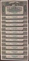 1920. 10K (36x) kevés ugrású sorszámok, benne egyenetlen sorszámozás T:I,I-
