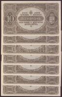 1920. 10K (7x) egymásutáni, ill. kevés ugrású sorszámokkal T:I,I-