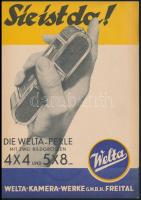 cca 1937 Welta és Zeiss Ikon fényképezőgépek képes ismertető prospektusai, 2 db