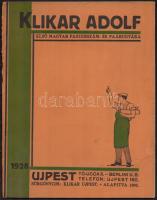 1928 Újpest, Klikar Adolf Első Magyar Faszerszám- és Faárugyára képekkel illusztrált katalógusa