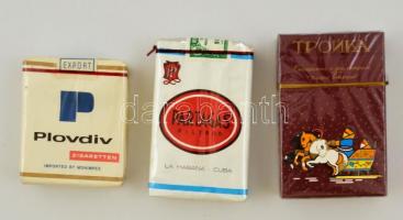 Partagas, Plovdiv és Trojka cigaretta bontatlan csomagolásban, 3 db