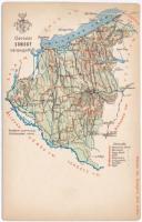 Somogy vármegye térképe; kiadja Károlyi Gy. / Map of Somogy county (r)