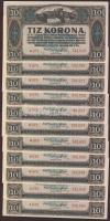 1920. 10K (23x) egymásutáni, ill. kevés ugrású sorszámokkal T:I,I-
