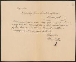 1919 Bp., Kölcsön visszafizetéséről szóló nyugtatvány