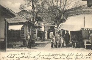 Ada Kaleh (Orsova), Bazár törökökkel / bazaar with Turkish men (fa)
