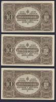 1920. 10K (2x) egymásutáni sorszámokkal T:I,I-