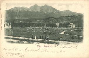 1899 Tátralomnic, Tatranska Lomnica; látkép. Julius Kuszmann / panorama view (Rb)