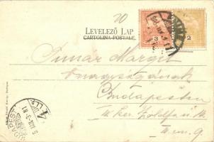 Gödöllő egycsavaros tengeri személy és áruszállító gőzhajó a horvát fiume-i kikötőben. Divald Károly...