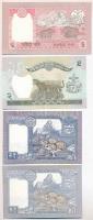 Nepál 8db-os bankjegy tétel 1-10R közötti címletek T:I
Nepal 8pcs of banknotes in 1-10 Rupees denom...