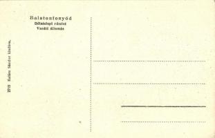 Fonyód, Balatonfonyód; Bélatelepi vasútállomás. Kalász Sándor kiadása (EK)