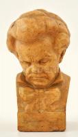 Vörös János (1897-1963): Beethoven büszt. Terrakotta, jelzett, repedéssel, m: 18 cm
