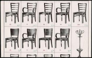 Fried Zsigmond és Fia bútorgyár, reklámlapok és árjegyzék, összesen 4 db