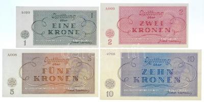 Német Harmadik Birodalom / Cseh-Morva Protektorátus / Theresienstadt gettó 1943. január 1. 1 + 2 + 5...