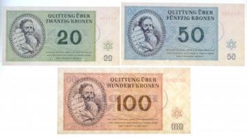 Német Harmadik Birodalom / Cseh-Morva Protektorátus / Theresienstadt gettó 1943. január 1. 1 + 2 + 5...