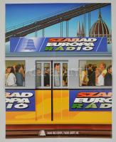cca 1980 Szabad Európa Rádió plakát, ofszet, Schwarz Grafik München, hajtott, 73,5x58 cm