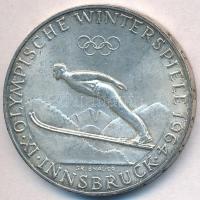 Ausztria 1964. 50Sch Ag IX. Téli Olimpia Innsbruck T:2 karc Austria 1964. 50 Schilling Ag Winter Olympics Insbruck C:XF scratch Krause KM#2896