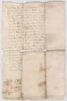 1641 Magyar nyelvű záloglevél, papírfelzetes pecsétekkel