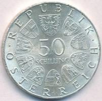 Ausztria 1974. 50Sch Ag "50 éves az osztrák rádió" T:2 Austria 1974. 50 Schilling Ag &quot...
