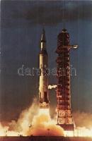 8 db MODERN főleg megíratlan űrhajózás motívumlap: holdra szállás, rakétakilövés, szovjet asztronauták / 8 MODERN mostly unused astronautics motive cards: Lunar landing, space shuttles, astronauts