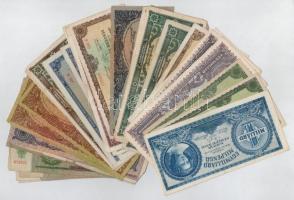 30db-os vegyes magyar pengő bankjegy tétel T:III,III-