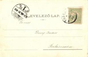 Révfülöp, látképek templom rommal. Hartmann Henrik kiadása