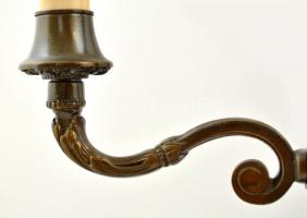 Faun fejes bronz elektromos (öt izzós) asztali kandeláber, működik, jelzés nélkül, m: 54 cm /

Bro...