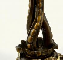 Faun fejes bronz elektromos (öt izzós) asztali kandeláber, működik, jelzés nélkül, m: 54 cm /

Bro...