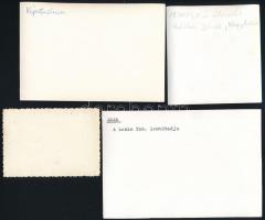 cca 1960-1970 4 db különféle fotó: Kádár metróátadáson, Népstadion, stb., egy részük hátulján felira...