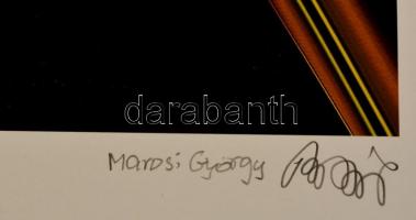 Marosi György (1964- ): Kapcsolódás. Elektrográfia, papír, jelzett, számozott (6/6), 34×27 cm