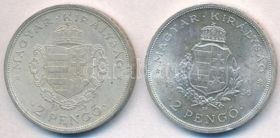 1935. 2P Ag "Rákóczi" + 1936. 2P Ag "Liszt Ferenc" T:1-,2
Adamo P7.2, P7.3