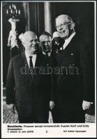 cca 1960-1980 7 db sajtófotó (köztük MTI is) híres emberekről, politikusokról, különböző méretben