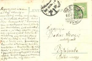 Munkács, Mukacheve, Mukacseve; Járásbíróság, vár, vasútállomás, színház. Szecessziós pillangós montá...