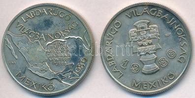 1985. 100Ft Cu-Ni-Zn "Labdarúgó Világbajnokság Mexikó" (2xklf) T:2