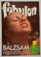 1978 Fabulon balzsam reklámplakát, ofszet, szélén kis szakadás, 81x56,5 cm