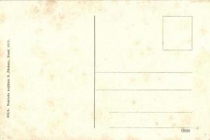 Sziszek, Sisak; Kolodvor. S. Jünkera / Bahnhof / railway station with locomotive (fl)