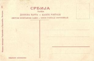 Belgrade, Peron de la Station de chemin de fer / Bahnhof / railway station with wagons