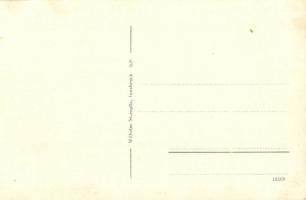 Mittenwaldbahn, Partie b. Schmölz. Wilhelm Stempfle / railway line with train