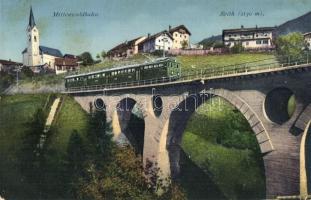 Mittenwaldbahn, Reith Viadukt. Wilhelm Stempfle / railway line with train
