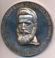 Bulgária 1966. Hriszto Botev 1848-1876 / 1966 Radetzky - 1876 ezüstözött fém emlékérem (59mm) T:2(PP) Bulgaria 1966. Hristo Botev 1848-1876 / 1966 Radetzky - 1876 silver plated commemorative medal (59mm) C:XF(PP)
