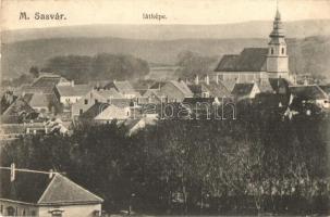 Sasvár, Sastín, Mária Sasvár, Maria-Schlossberg; látkép, Zajtz M. kiadása / general view (EK)