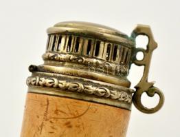 Gasparek tajtékpipa, jelzett, 12x12 cm