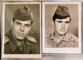 cca 1900-1940 Vegyes érdekes katonai fotógyűjtemény, kb. 100 fotóval, közte néhány polgári fotóval, ...