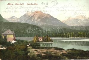 Tátra, Csorba-tó. Cattarino S. kiadása / Csorba See / lake (Rb)