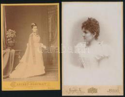 cca 1860 - 1890 Vegyes keményhátú fotótétel, 12 db, Mezótúr Rónai, Bp. Pobuda Károly, Újpest Selley ...